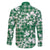 Hibiscus Pakala Emerald Green Family Matching Short Sleeve Bodycon Dress and Hawaiian Shirt Tropical Floral Stylized - Polynesian Pride