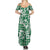 Hibiscus Pakala Emerald Green Family Matching Summer Maxi Dress and Hawaiian Shirt Tropical Floral Stylized - Polynesian Pride