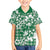 Hibiscus Pakala Emerald Green Family Matching Summer Maxi Dress and Hawaiian Shirt Tropical Floral Stylized - Polynesian Pride