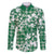 Hibiscus Pakala Emerald Green Family Matching Tank Maxi Dress and Hawaiian Shirt Tropical Floral Stylized - Polynesian Pride