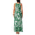 Hibiscus Pakala Emerald Green Family Matching Tank Maxi Dress and Hawaiian Shirt Tropical Floral Stylized - Polynesian Pride