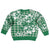 Hibiscus Pakala Emerald Green Kid Ugly Christmas Sweater Tropical Floral Stylized - Polynesian Pride