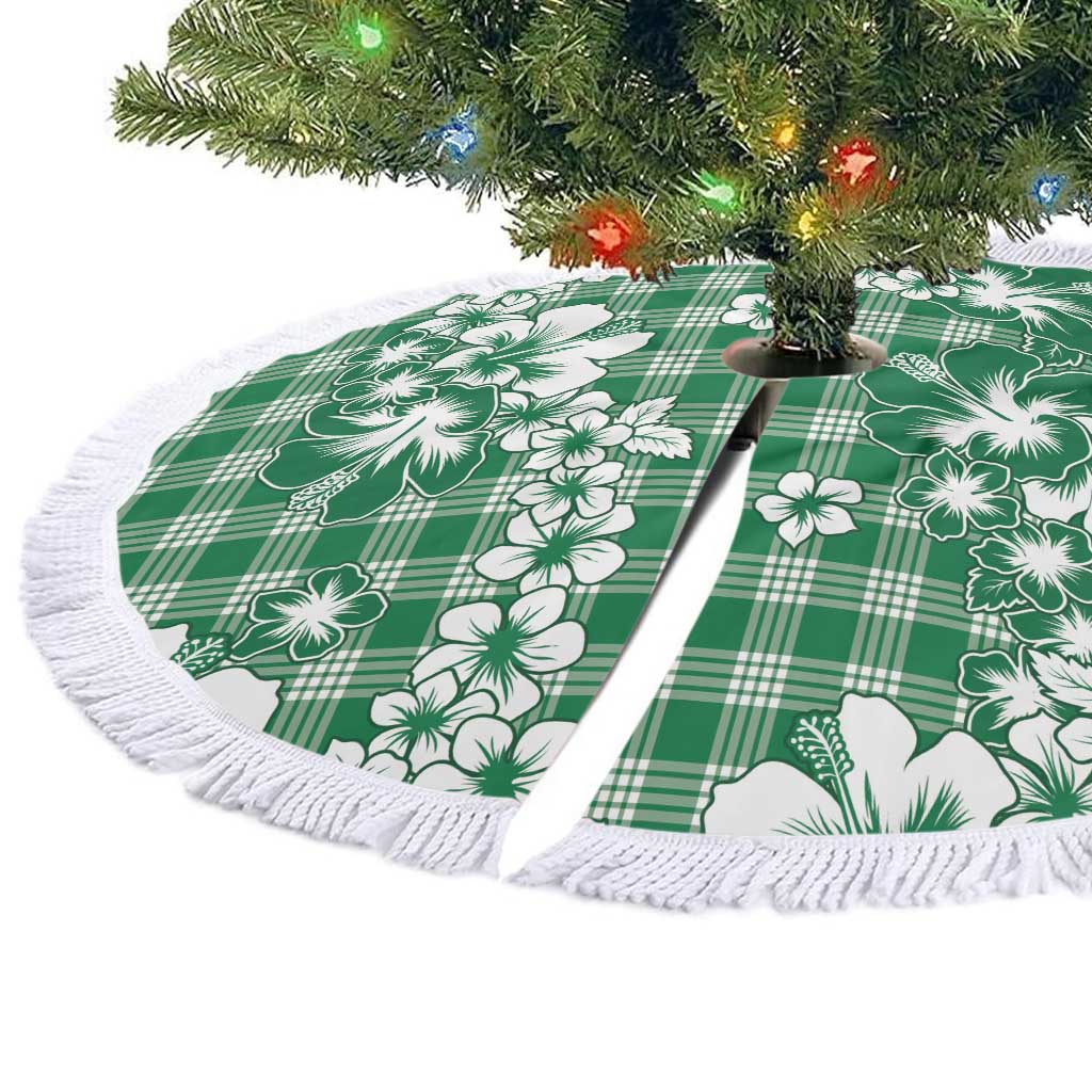 Hibiscus Pakala Emerald Green Tree Skirt Tropical Floral Stylized LT01 - Polynesian Pride