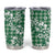 Hibiscus Pakala Emerald Green Tumbler Cup Tropical Floral Stylized - Polynesian Pride