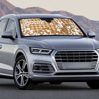 Hibiscus Pakala Bronze Brown Auto Sun Shade Tropical Floral Stylized - Polynesian Pride