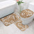 Hibiscus Pakala Bronze Brown Bathroom Set Tropical Floral Stylized - Polynesian Pride