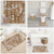 Hibiscus Pakala Bronze Brown Bathroom Set Tropical Floral Stylized - Polynesian Pride