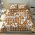 Hibiscus Pakala Bronze Brown Bedding Set Tropical Floral Stylized - Polynesian Pride