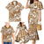 Hibiscus Pakala Bronze Brown Family Matching Mermaid Dress and Hawaiian Shirt Tropical Floral Stylized - Polynesian Pride