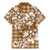 Hibiscus Pakala Bronze Brown Family Matching Mermaid Dress and Hawaiian Shirt Tropical Floral Stylized - Polynesian Pride