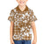 Hibiscus Pakala Bronze Brown Family Matching Tank Maxi Dress and Hawaiian Shirt Tropical Floral Stylized - Polynesian Pride