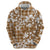 Hibiscus Pakala Bronze Brown Hoodie Tropical Floral Stylized - Polynesian Pride