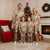 Hibiscus Pakala Bronze Brown Christmas Pajama Set Tropical Floral Stylized - Polynesian Pride