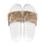 Hibiscus Pakala Bronze Brown Slide Sandals Tropical Floral Stylized - Polynesian Pride
