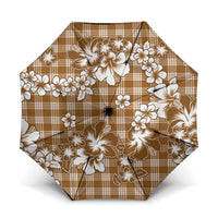 Hibiscus Pakala Bronze Brown Umbrella Tropical Floral Stylized - Polynesian Pride
