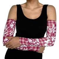 Hibiscus Pakala Royal Magenta Arm Sleeves Tropical Floral Stylized - Polynesian Pride