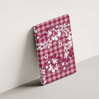 Hibiscus Pakala Royal Magenta Canvas Wall Art Tropical Floral Stylized - Polynesian Pride