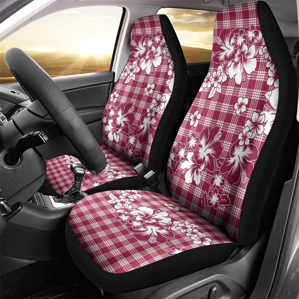 Hibiscus Pakala Royal Magenta Car Seat Cover Tropical Floral Stylized - Polynesian Pride