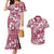 Hibiscus Pakala Royal Magenta Couples Matching Mermaid Dress and Hawaiian Shirt Tropical Floral Stylized - Polynesian Pride