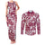 Hibiscus Pakala Royal Magenta Couples Matching Tank Maxi Dress and Long Sleeve Button Shirt Tropical Floral Stylized - Polynesian Pride