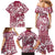 Hibiscus Pakala Royal Magenta Family Matching Mermaid Dress and Hawaiian Shirt Tropical Floral Stylized - Polynesian Pride