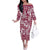 Hibiscus Pakala Royal Magenta Family Matching Off The Shoulder Long Sleeve Dress and Hawaiian Shirt Tropical Floral Stylized - Polynesian Pride
