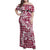Hibiscus Pakala Royal Magenta Family Matching Off Shoulder Maxi Dress and Hawaiian Shirt Tropical Floral Stylized - Polynesian Pride