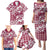 Hibiscus Pakala Royal Magenta Family Matching Puletasi and Hawaiian Shirt Tropical Floral Stylized - Polynesian Pride
