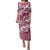 Hibiscus Pakala Royal Magenta Family Matching Puletasi and Hawaiian Shirt Tropical Floral Stylized - Polynesian Pride