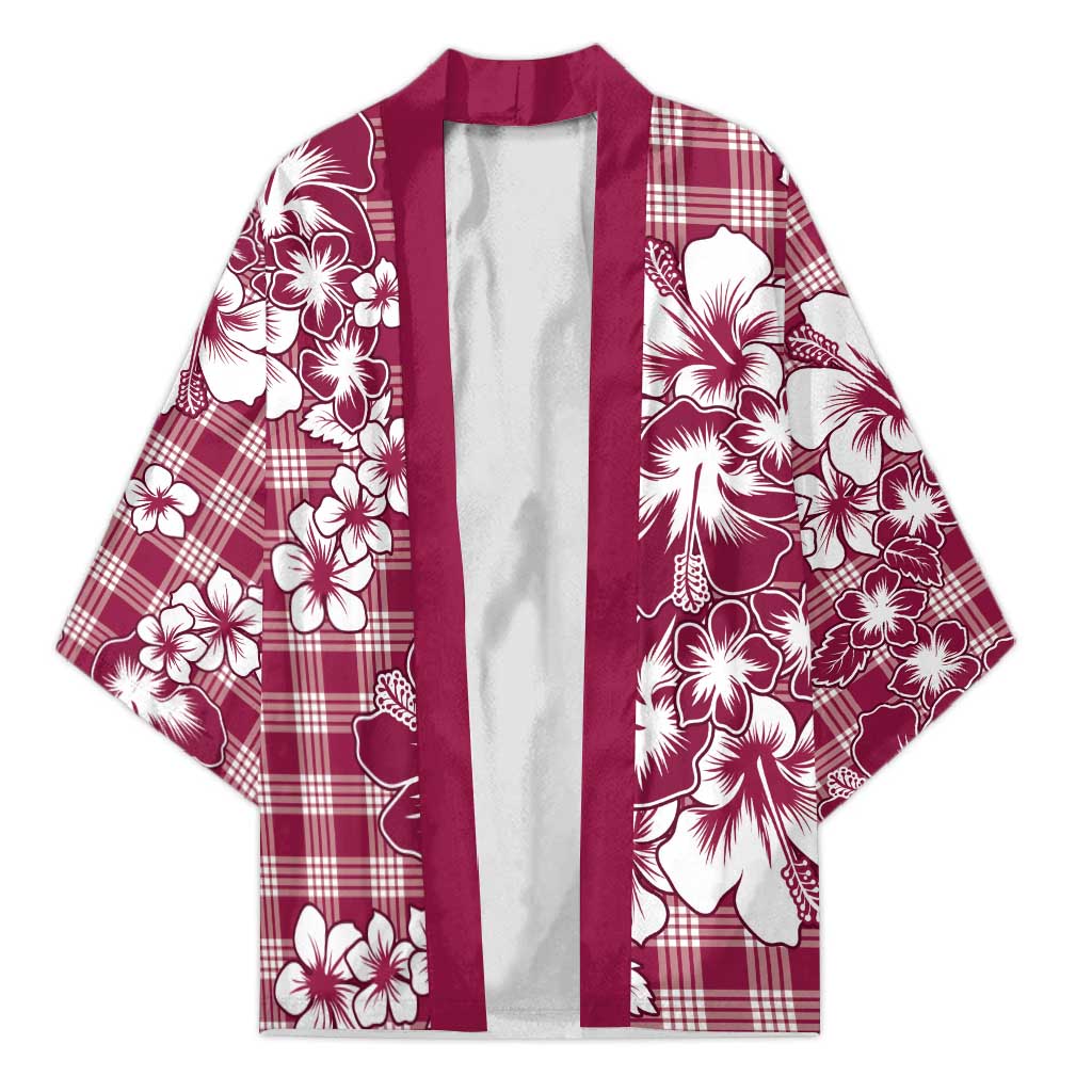 Hibiscus Pakala Royal Magenta Kimono Tropical Floral Stylized - Polynesian Pride