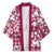 Hibiscus Pakala Royal Magenta Kimono Tropical Floral Stylized - Polynesian Pride