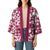 Hibiscus Pakala Royal Magenta Kimono Tropical Floral Stylized - Polynesian Pride