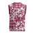 Hibiscus Pakala Royal Magenta Christmas Knitted V-Neck Vest Tropical Floral Stylized - Polynesian Pride
