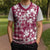 Hibiscus Pakala Royal Magenta Christmas Knitted V-Neck Vest Tropical Floral Stylized - Polynesian Pride