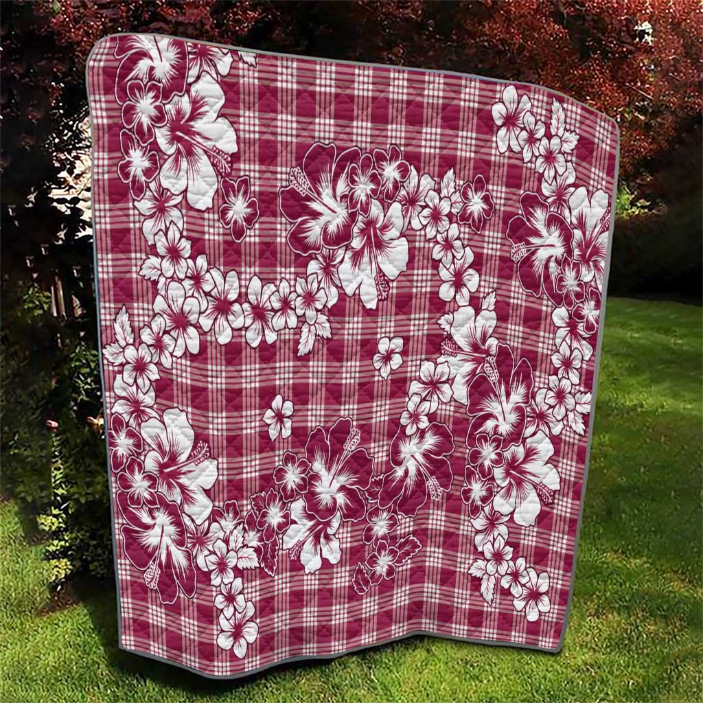 Hibiscus Pakala Royal Magenta Quilt Tropical Floral Stylized - Polynesian Pride
