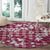 Hibiscus Pakala Royal Magenta Round Carpet Tropical Floral Stylized - Polynesian Pride