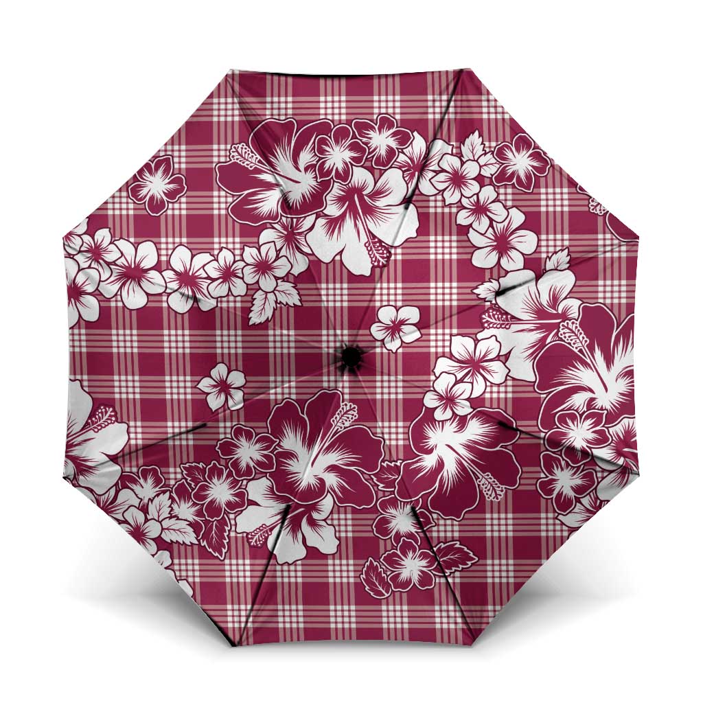 Hibiscus Pakala Royal Magenta Umbrella Tropical Floral Stylized - Polynesian Pride