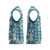Hibiscus Pakala Ocean Depths Blue Christmas Knitted V-Neck Vest Tropical Floral Stylized - Polynesian Pride
