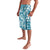 Hibiscus Pakala Ocean Depths Blue Lavalava Tropical Floral Stylized - Polynesian Pride