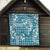 Hibiscus Pakala Ocean Depths Blue Quilt Tropical Floral Stylized - Polynesian Pride