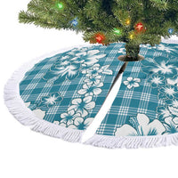Hibiscus Pakala Ocean Depths Blue Tree Skirt Tropical Floral Stylized LT01 - Polynesian Pride