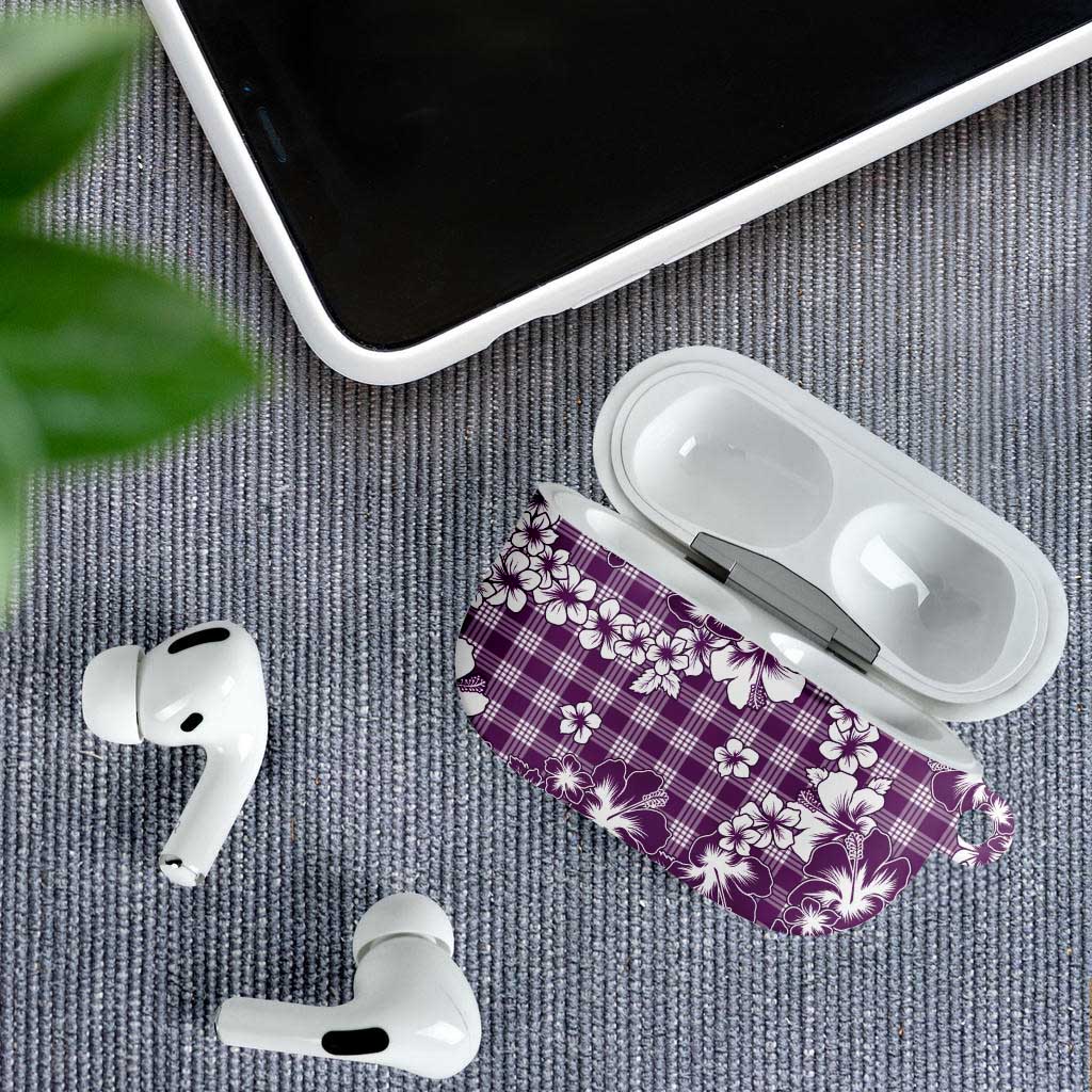 Hibiscus Pakala Sweetie Purple AirPods Case Tropical Floral Stylized - Polynesian Pride