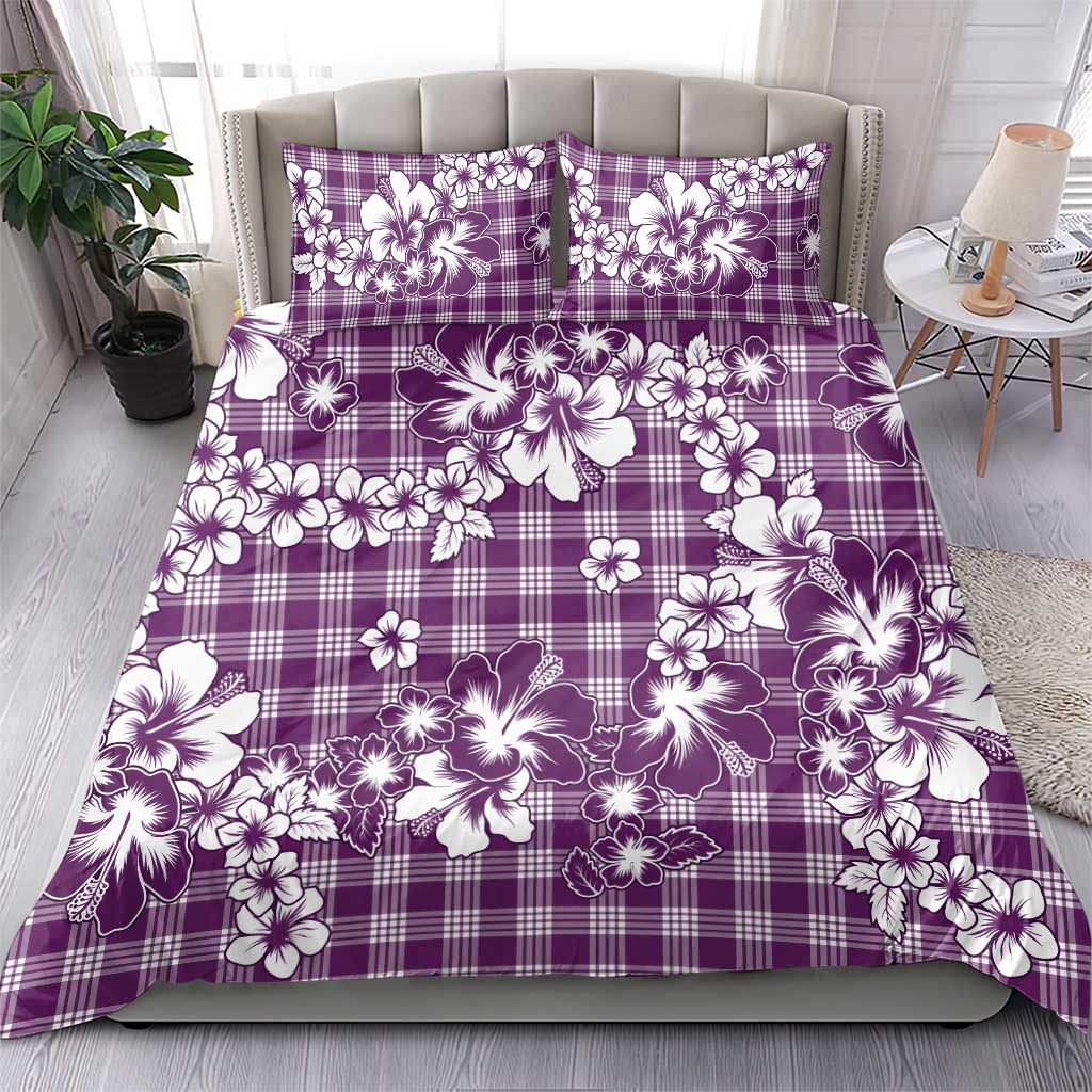 Hibiscus Pakala Sweetie Purple Bedding Set Tropical Floral Stylized - Polynesian Pride