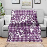 Hibiscus Pakala Sweetie Purple Blanket Tropical Floral Stylized - Polynesian Pride