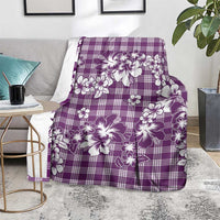 Hibiscus Pakala Sweetie Purple Blanket Tropical Floral Stylized - Polynesian Pride
