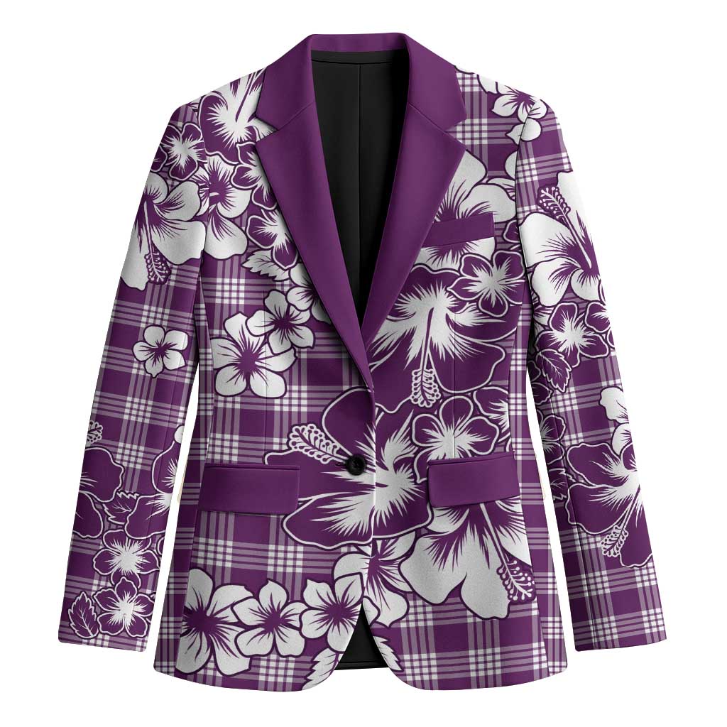 Hibiscus Pakala Sweetie Purple Blazer Tropical Floral Stylized - Polynesian Pride