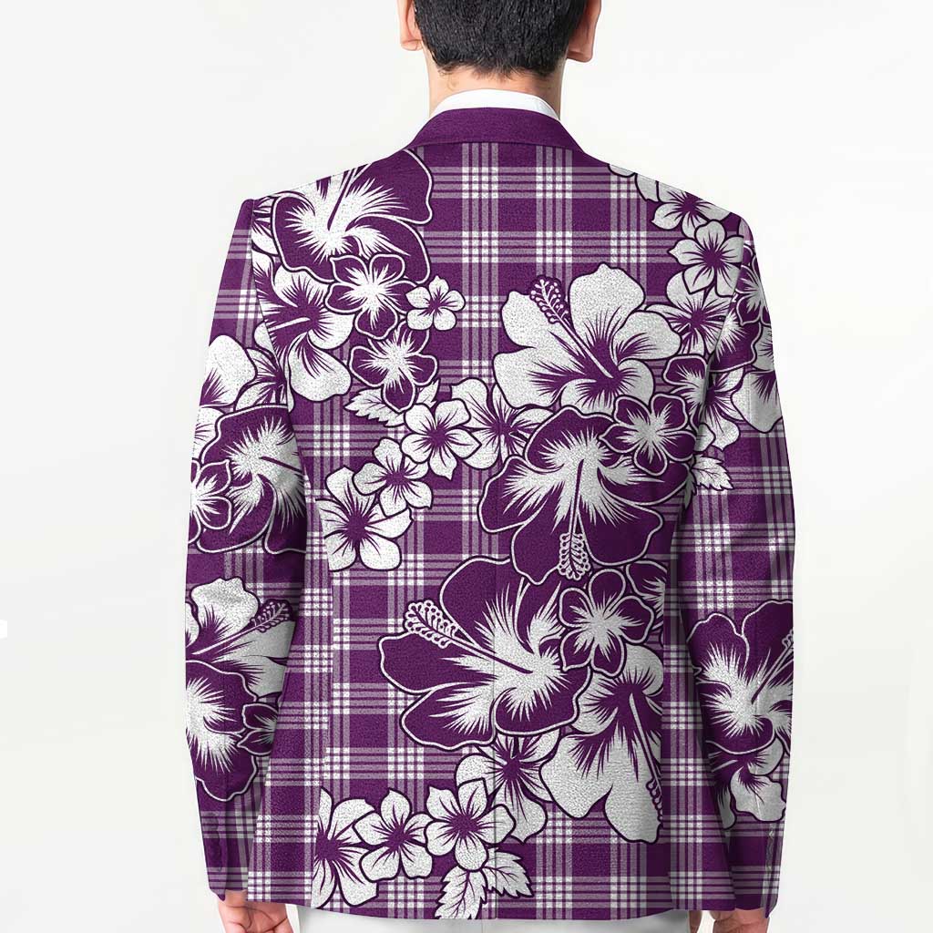 Hibiscus Pakala Sweetie Purple Blazer Tropical Floral Stylized - Polynesian Pride