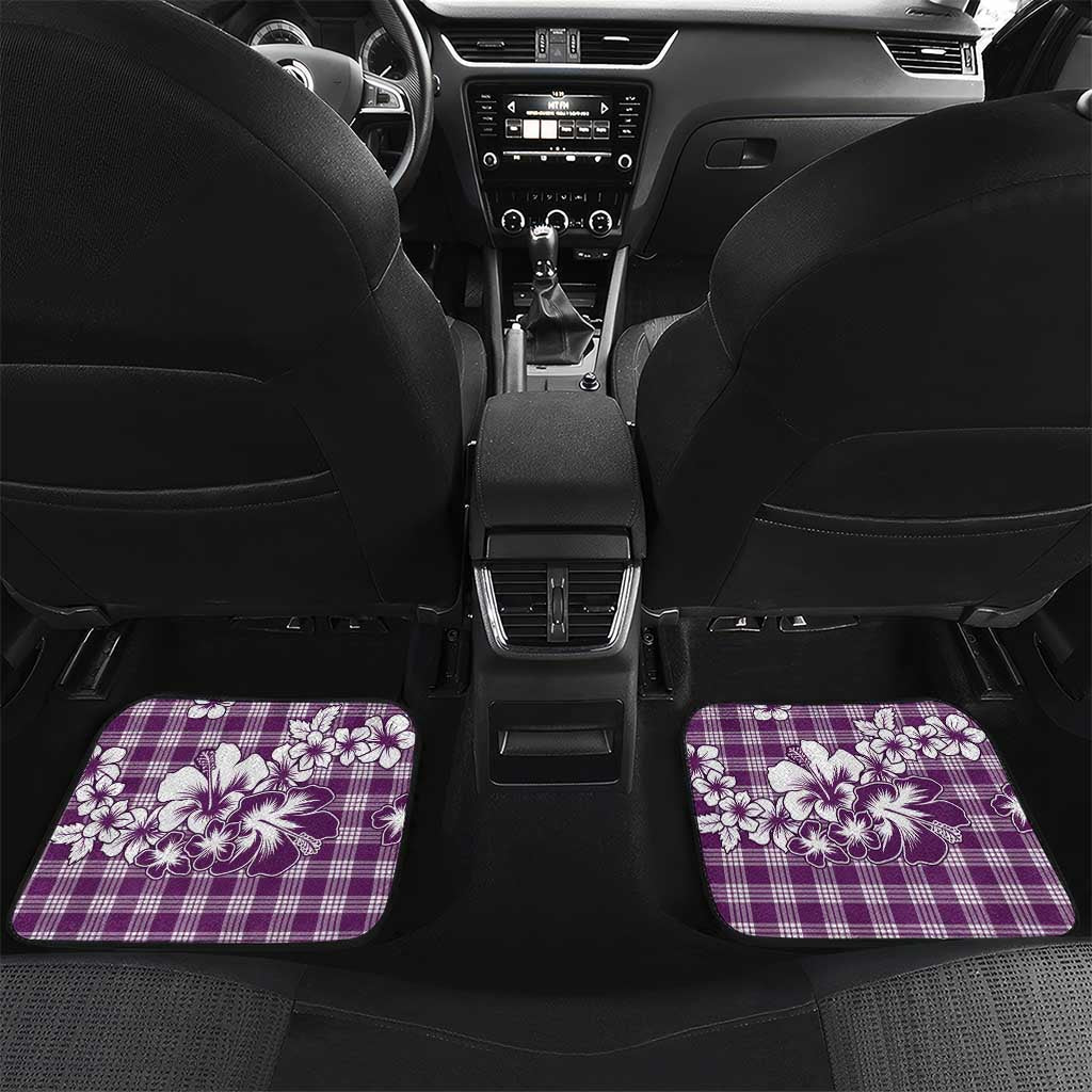 Hibiscus Pakala Sweetie Purple Car Mats Tropical Floral Stylized - Polynesian Pride