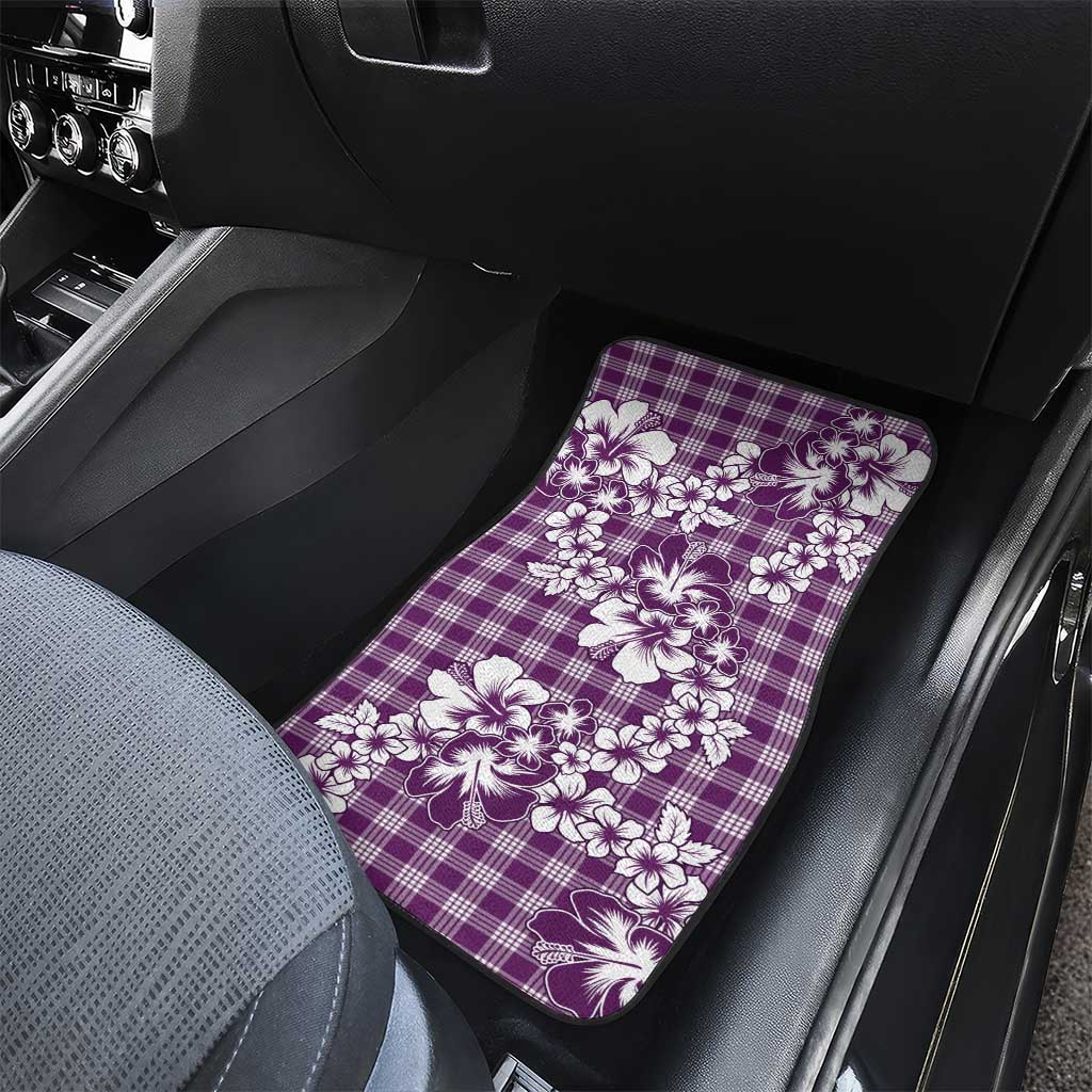 Hibiscus Pakala Sweetie Purple Car Mats Tropical Floral Stylized - Polynesian Pride
