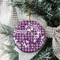 Hibiscus Pakala Sweetie Purple Ceramic Ornament Tropical Floral Stylized LT01 - Polynesian Pride